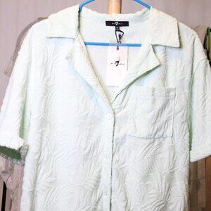 NWT 7 for all mankind button down